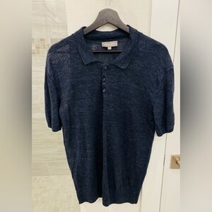 Neiman Marcus Dark Blue Polo Shirt